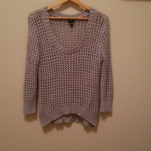 Silver/ grey Rue 21 knit sweater size xl - Picture 1 of 4